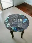 Labradorite Agate Handmade Stone Coffee Table Agate Agate Dining Table Home Deco