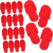 ERINGOGO 12Pairs Disposable Slippers Soft Flops for Spa and Salon Use Lightweight and Convenient for Guests Random Colors for Home and Salon Sanitation