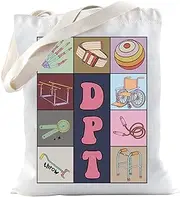 TSOTMO DPT Doctor of Physical Therapy Tote Bag Physical Therapist Gift DPT Grad Gift New DPT Gift