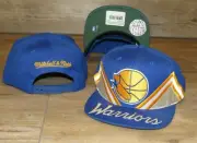 Mitchell & Ness Golden State Warriors Peaks Snapback Hat Cap size Men's