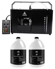 Chauvet Hurricane Haze 4D DMX Water Based Haze Machine+Remote+(2) Gallons Fluid