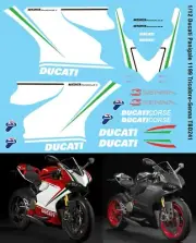 1/12 DECALS for Ducati Panigale 1199 Tricolore - Senna Decals TB Decal TBD241