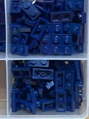 LEGO Parts - Dark Blue Plate 1 x 2 - No 3023 - QTY 140