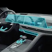 Kaecad Car Interior Film Dashboard Piano Board Shift Center Console Anti-Scratch Transparent TPU Protection Film,For Changan CS75 PLUS 2022-2023 (GPS navigation film)