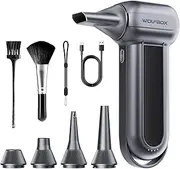 WOLFBOX MegaFlow100 Electric Air Duster-150000RPM Super Power Electric Air Duster, Rechargeable Long-Life Air Blower, Cordless 3-Gear Adjustable Mini Blower for Computer, Keyboard, Outdoors and Car