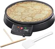 Russell Hobbs Fiesta 20920-56 Crepes Maker [Diameter 30 cm, Non-Stick Plate, Including Dough Distributor & Spatula] Fiesta Electric Grill (for Crepes, Pancakes, Galettes & Burritos, Taccos, 1000W) Table Grill