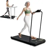 RIVANO Treadmill with Handles, Foldable Electric Home Small Treadmill Under Desk Treadmill with Remote Control LED Display