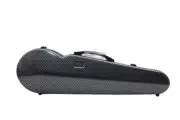 4/4 full size Durable Fiberglass Triangular Violin Case with Hygrometer,Black1