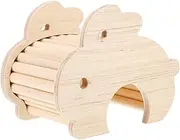 BESPORTBLE Hamster Rabbit Cabin Ferret Cage Hutch Feeder Snuffle Dogs Dog Trap Mouse Cage Cat Hideout Coop Dog Bed Liner Pig Rat Pet House Car Hay Hammock Animal Wooden
