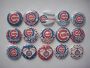 Chicago Cubs Logo buttons flat back or pin badge cabochons embellishment magnet