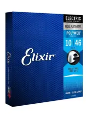 Elixir 12050 Polyweb Nickel Electric Guitar Strings, Light 10-46