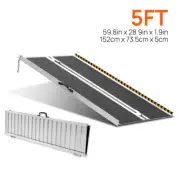 Aluminium Ramp Anti Slip Folding Loading Threshold Portable Access Ramp 152cm