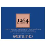 Fabriano 1264 Bristol Smooth 100 lb (20-Sheet) Glue Bound Pad 18x24