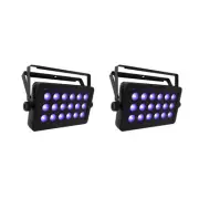 Pair of 2x Chauvet DJ LED Shadow 2 ILS UV Blacklight
