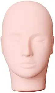 Yephets Pro Training Mannequin Flat Head Practice Make Up Eye Lashes Eyelash Extensions,Practice Training Head Manikin Cosmetology Mannequin Doll Face Head