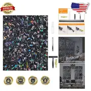 Large 35.4 x 157.4 Inch Static Cling Privacy Film - Easy Removal & Installation