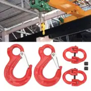 2X 1.12T Hammerlock&Slip Hook for Safety Chain Caravan Trailer Connecting Extend
