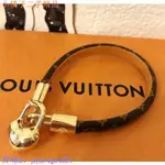 二手 LOUIS VUITTON(路易威登) 金色 老花 愛心鎖 手繩 手環 手鍊現貨