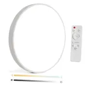 Flush Mount Ceiling Light - Round LED Ceiling Light Fixture with 24 Inch White