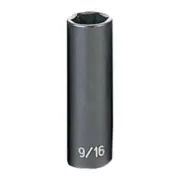Grey Pneumatic 1018D 3/8" Drive Deep Fractional Impact Socket 9/16