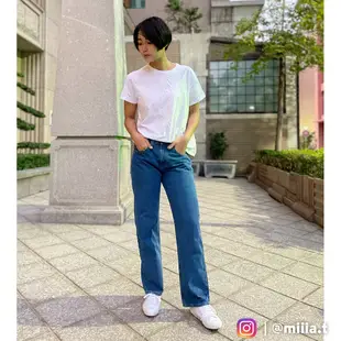 Levis Red工裝手稿風 中低腰合身直筒牛仔長褲 精工中藍染石洗 及踝款 女 A2681-0001 熱賣單品