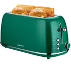 4 Slice Toaster Retro Stainless Steel Toaster with Bagel, Cancel, Defrost Fun...