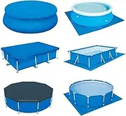 Round Pool Ground Cloths, Inflatable Swimming Pools Mat Dustproof Pools Protector Ground Cloth Pool Pads for Above Ground(210CM)