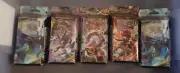 5x pokemon card decks sealed new old stock Sun & moon, steam siege, team up