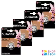 4 DURACELL CR2430 LITHIUM BATTERIES 3V COIN CELL DL2430 ECR2430 EXP 2033 NEW