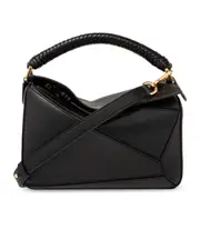 Small Puzzle bag in mellow calfskin One size black
