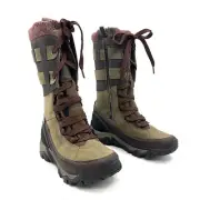 Merrell Polarand Rove Peak Waterproof Brown Leather Winter Snow Boots Women's 7