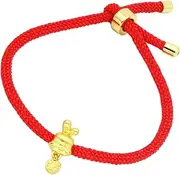 [ANDRESLAD] Year of The Red Bracelet Ladies Bracelets Bunny Bracelet for Women Bracelets for Man Wrist Bracelet Red Bracelet for Charm Bracelet Alloy