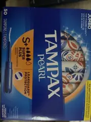 Tampax Pearl Tampons Super Plus Absorbency Unscented 50 Count FREE SHIP US