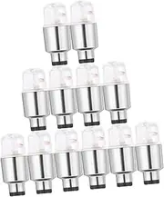 12Pcs LED Bike Wheel Light Tire Cap Lights for Mountain Road Bikes Vibrant Colors for Enhanced for Day Night Riding