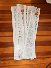 10 pc Heavy Duty 3 Ft. Vinyl White Snap-In Gutter Cover Screen Guard Leaf Debris
