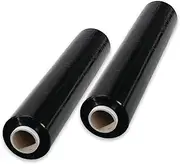 Black Pallet Shrink Stretch Wrap Film Packaging Plastic Ciling Film Waterproof Heavy Duty Muli Purpose Industrial Packing Film Size 400mm x 200m (1)