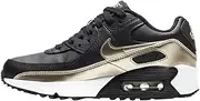 [Nike] Youth Air Max 90 LTR GS CD6864 008 Black/Metallic Gold - Size 5Y