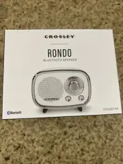 Crosley Rondo Retro Style Bluetooth Speaker - NEW FACTORY SEALED FREE SHIPPING