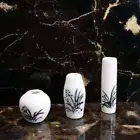 3PC Miniatures 1:12 Scale Dollhouse Mini Celadon Orchid Vase China Set Decor