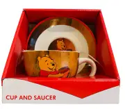 Disney Winnie The Pooh Cup & Saucer Set Coffee Tea Gift Boxed Collectable