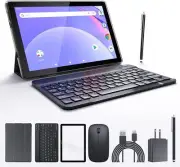 Android Tablet 10 Inch Tablets, 2 in 1 With Keyboard Include Mouse...