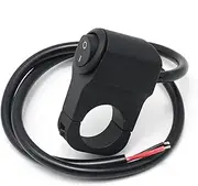 laffoonparts 7/8 Inch Motorcycle Handlebar Switch 12V Waterproof ATV Handlebar Aluminum Alloy Toggle Switch for Motorbike Fog Lamp Head Light Electrical System (22mm)
