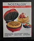 FREE Nostalgia My Mini Personal Multi Purpose Waffle Maker 5" Electric Red New