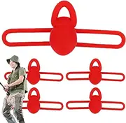 Fishing Rod Hook Keeper,Set of 5 Rubber Fish Bait Holder - High Elasticity, Multi-Functional Fishing Tackle Accessories for Saltwater Freshwater