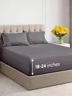 Extra Deep Pocket Cal King Sheets - 4 Piece Breathable & Cooling Bed Sheets - Ho