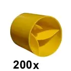 200x Yellow Safety Round Star Picket Caps Fencing Y Steel Post Cap 200 Pack