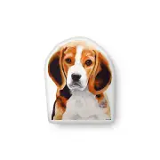 Beagle Puppy Dog Shaped Pillow Plush Original Painting Pet Art Design