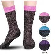1 Pair Women Socks Thermal Crew Cut Deep Cushioned Warm Thick Size 6-10 Assorted