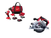 Milwaukee 3692-22CTCS M18 18V Compact Brushless 2-Tool Combo Kit w/ Circular Saw