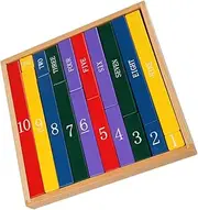 ERINGOGO 1Pc Colored Rods Educational Wooden Building Block for Counting Rods Safe and Bright Colors for Learning and Play for Preschool and Early